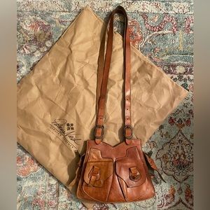 Patricia Nash designer Italian leather shoulder bag crossbody handbag purse